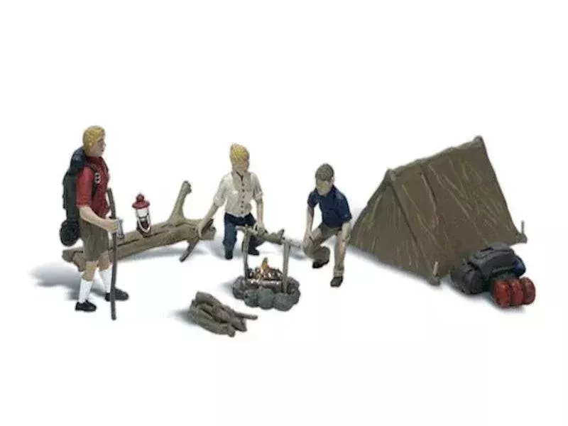 Woodland Scenics A1917 HO Train Figures Campers