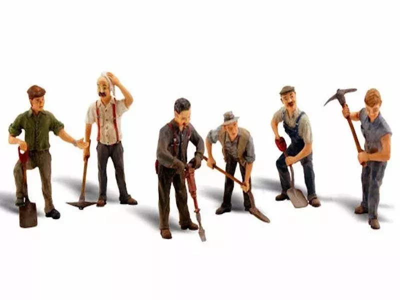 Woodland Scenics A2761 O Train Figures Road Crew