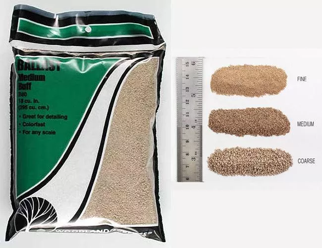Woodland Scenics B80 Ballast Medium Buff Bag