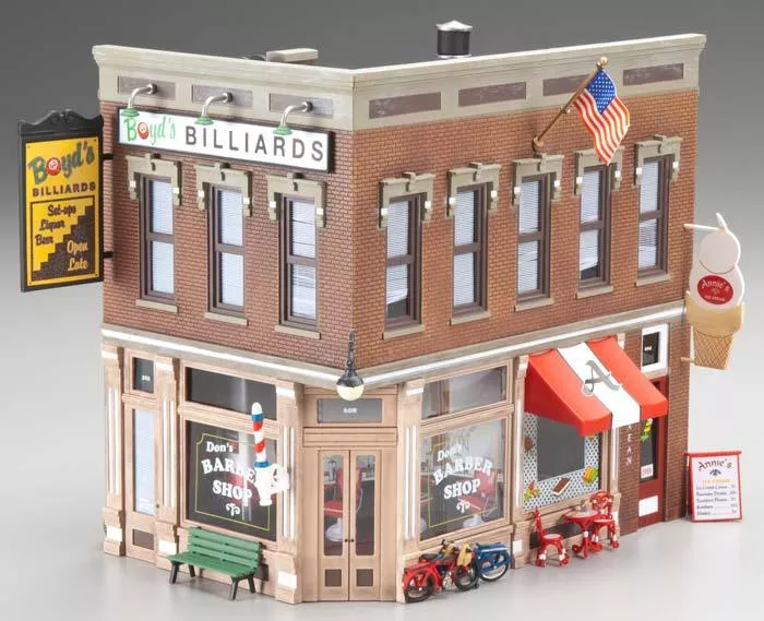 Woodland Scenics BR5844 O Scale Corner Emporium Built-&-Ready Structure