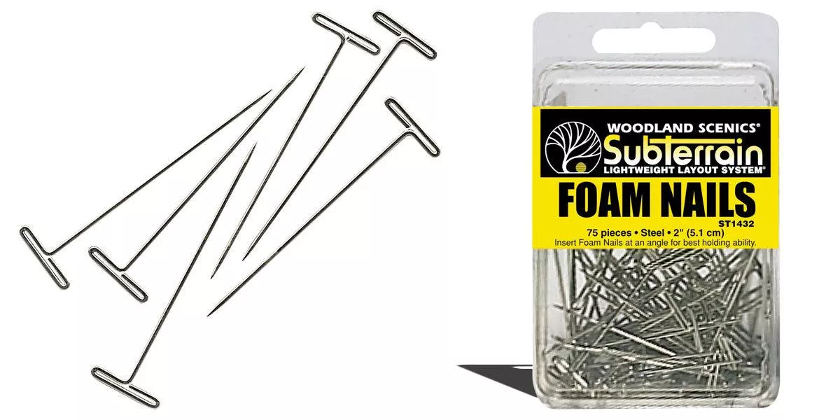Woodland Scenics Foam Nails 2" (75) ST1432