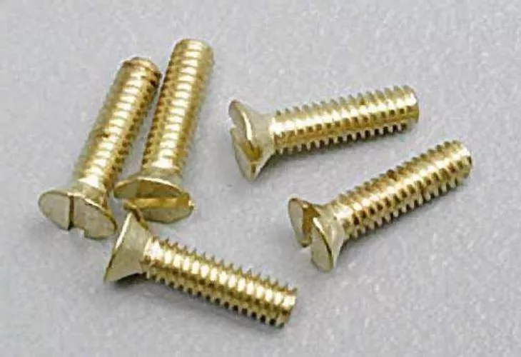 Woodland Scenics H846 Flat Head Screws 0-80 1/4" (5)