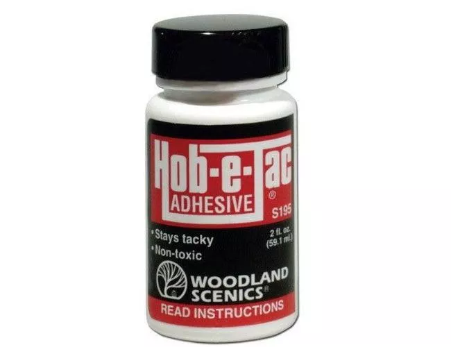 Woodland Scenics S195 N/HO Hob E Tac Adhesive 2 oz Train Scenery