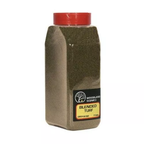 Woodland Scenics T1350 Turf Fine Blended Earth 32 oz Train Scenery