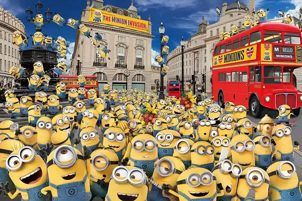YANOMAN 10-1413 Jigsaw Puzzle Minions Find Bob & Tim 1000 Pieces
