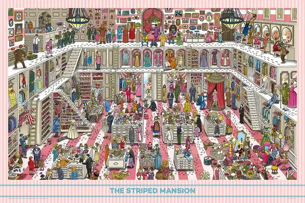 YANOMAN 10-1417 Jigsaw Puzzle The Striped Mansion 1000 Pieces