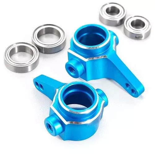 Yeah Racing TACC-009BU Tamiya CC-01 Blue Aluminum Steering Knuckles