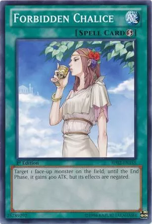 YuGiOh Battle Pack 2: War of the Giants Mosaic Rare Forbidden Chalice BP02-EN155