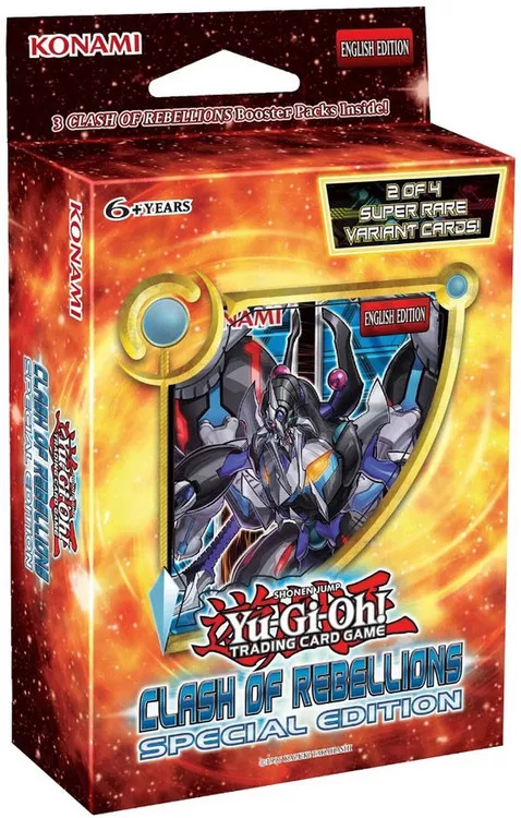YuGiOh Clash of Rebellions Special Edition [3 Booster Packs & 2 Variant Cards]