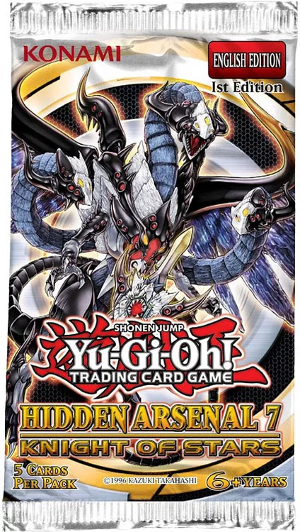 YuGiOh Hidden Arsenal 7: Knight of Stars Booster Pack [5 Cards]