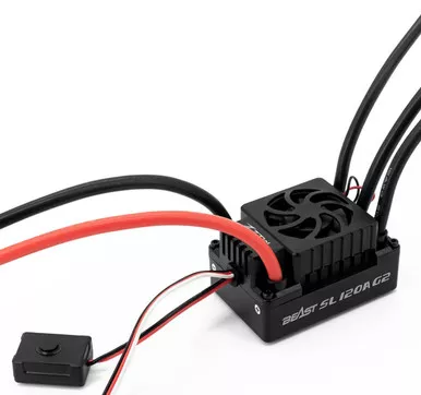 ZTW#4112023Beast SL G2 1/10 120A 2S-4S Sensorless Brushless Waterproof ESC
