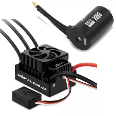 ZTWBEAST80A-550-3200KV ZTW Brushless Beast Combo SL 80A 3S G2 EC3 Plug With 4P SL 3660B 3.2Y 3200KV 5mm shaft Motor fits Arrma Gorgon Mega 4x4