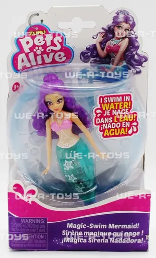 Zuru Pets Alive Magic-Swim Mermaid Madison Doll 2019 No. 9509 NRFP